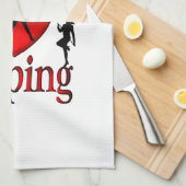 Linge De Cuisine J'aime le claquettes (Quart Plié)
