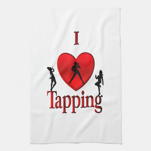Linge De Cuisine J'aime le claquettes (Vertical)