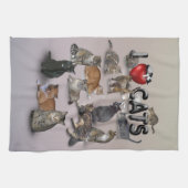 Linge De Cuisine J'aime les chats (Horizontal)