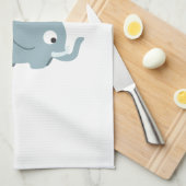 Linge De Cuisine J'aime les éléphants. (Quart Plié)