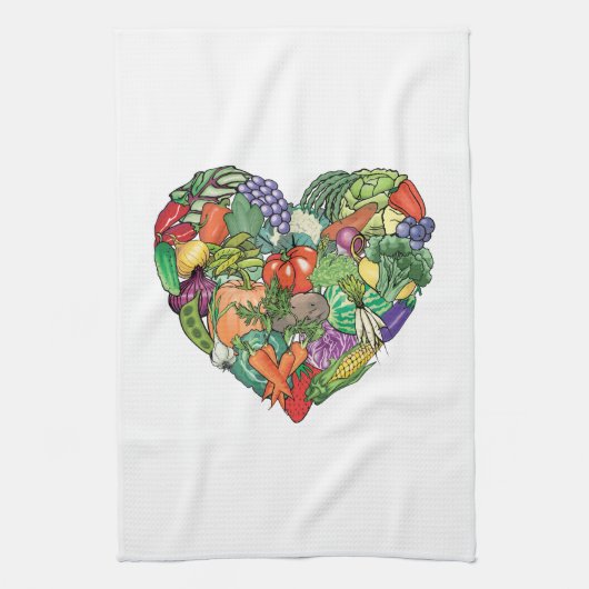 Linge De Cuisine J'aime les Légumes (Vertical)