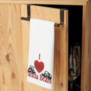 Linge De Cuisine J'aime les ours pandas