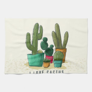 Linge De Cuisine J'aime les succulents