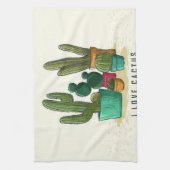 Linge De Cuisine J'Aime Les Succulents (Vertical)
