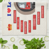 Linge De Cuisine J'aime Londres (Plié)