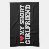 Linge De Cuisine J'aime ma petite GF fille garçon Couple Valentines (Vertical)