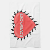 Linge De Cuisine J'Aime Mes Chats (Vertical)