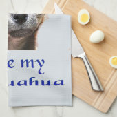 Linge De Cuisine J'aime mon chihuahua (Quart Plié)