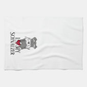 Linge De Cuisine J'Aime Mon Schnauzer (Horizontal)