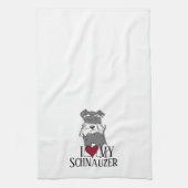 Linge De Cuisine J'Aime Mon Schnauzer (Vertical)