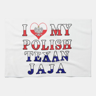 Linge De Cuisine J'Aime Mon Texan Polonais Jaja