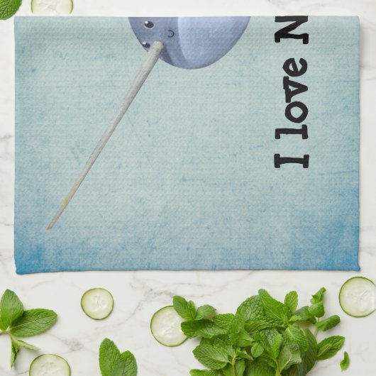 Linge De Cuisine J'aime Narwhals (Plié)