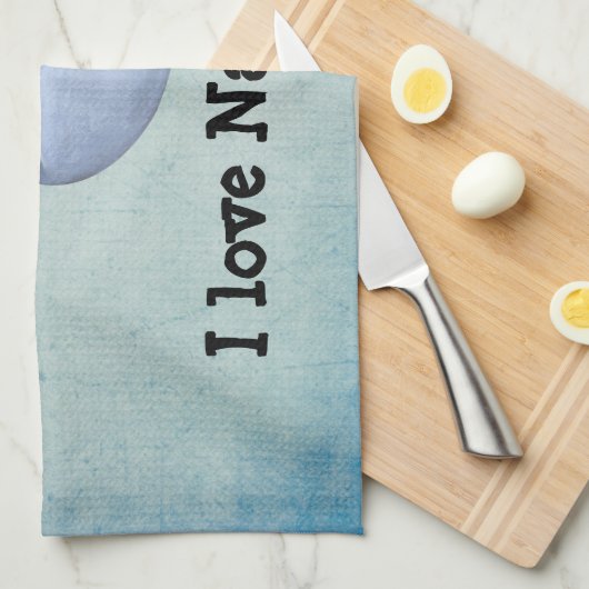 Linge De Cuisine J'aime Narwhals (Quart Plié)