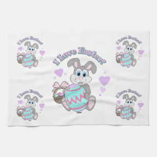 Linge De Cuisine J'Aime Pâques ! Lapin de Pâques