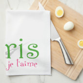 Linge De Cuisine J'aime Paris (Quart Plié)
