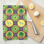 Linge De Cuisine Jamahiri ® Libye | Motif africain (Quart Plié)