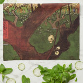 Linge De Cuisine Japonisme : arbre à prunier en fleurs de Vincent v (Plié)