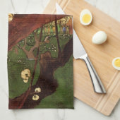 Linge De Cuisine Japonisme : arbre à prunier en fleurs de Vincent v (Quart Plié)