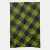 Linge De Cuisine Jardin à carreaux vert Buffalo (Vertical)