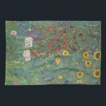 Linge De Cuisine Jardin agricole avec tournesol par Gustav Klimt<br><div class="desc">Apportez la beauté de l'oeuvre emblématique de Gustav Klimt dans votre maison avec notre jardin de ferme avec serviette de cuisine Sunflowers. Cette serviette de cuisine de haute qualité est ornée d'un superbe imprimé du chef-d'oeuvre de Klimt, avec des tournesols vibrants et un jardin luxuriant. Avec son matériau absorbant, cette...</div>