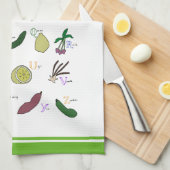 Linge De Cuisine Jardin Alphabet (Quart Plié)