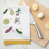 Linge De Cuisine Jardin Alphabet (Quart Plié)