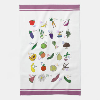 Linge De Cuisine Jardin Alphabet