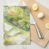 Linge De Cuisine Jardin anglais (Quart Plié)