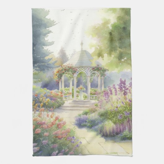 Linge De Cuisine Jardin anglais (Vertical)