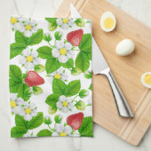 Linge De Cuisine Jardin aux fraises (Quart Plié)