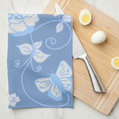 Linge De Cuisine Jardin Bleu (Quart Plié)