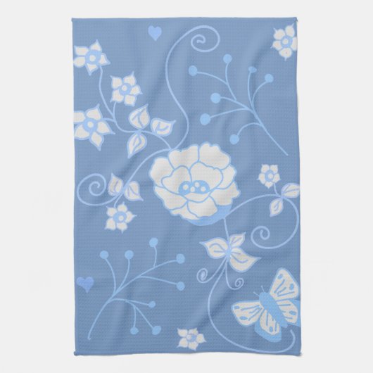 Linge De Cuisine Jardin Bleu (Vertical)
