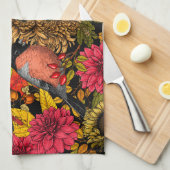 Linge De Cuisine Jardin d'automne 2 (Quart Plié)