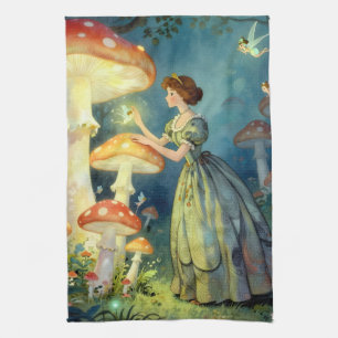 Linge De Cuisine Jardin de champignons géants lumineux