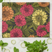 Linge De Cuisine Jardin de Dahlia (Plié)