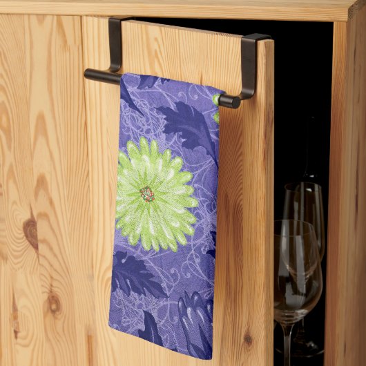 Linge De Cuisine Jardin de Daisy à minuit (Pliage en tiers)