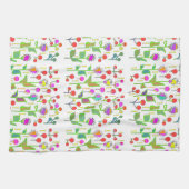 Linge De Cuisine Jardin de fleurs abstrait  (Horizontal)