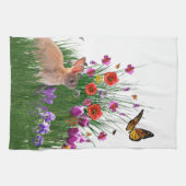 Linge De Cuisine Jardin de fleurs papillon de printemps (Horizontal)