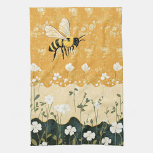Linge De Cuisine Jardin de fleurs sauvages à abeilles mellifères vi