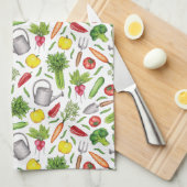 Linge De Cuisine Jardin de légumes d'été (Quart Plié)