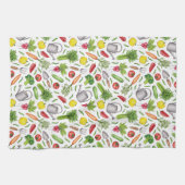 Linge De Cuisine Jardin de légumes d'été (Horizontal)