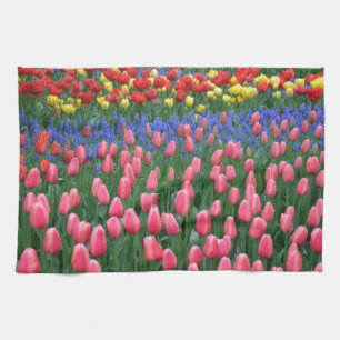Linge De Cuisine Jardin de tulipe coloré à ressort