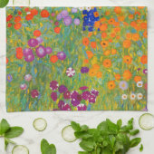Linge De Cuisine Jardin des fleurs par Gustav Klimt (Plié)