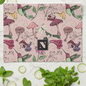 Linge De Cuisine Jardin d'oiseau-de-mer rose-rose féminin (Plié)