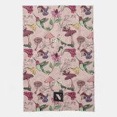 Linge De Cuisine Jardin d'oiseau-de-mer rose-rose féminin (Vertical)