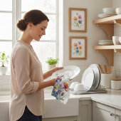 Linge De Cuisine Jardin Dreamscape : Fleurs d'aquarelle Abstraites