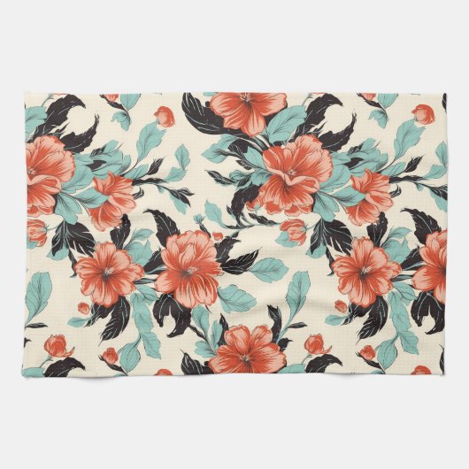 Linge De Cuisine Jardin du corail (Horizontal)