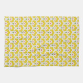 Linge De Cuisine Jardin Fleur Jaune Retro Motif (Horizontal)
