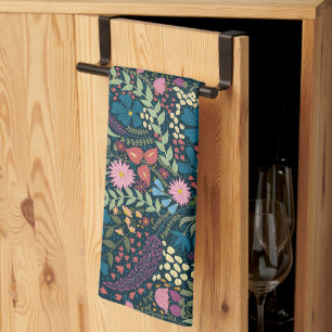 Linge De Cuisine Jardin Fleur sauvage gras