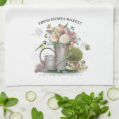 Linge De Cuisine Jardin fleuri Vintage (Plié)